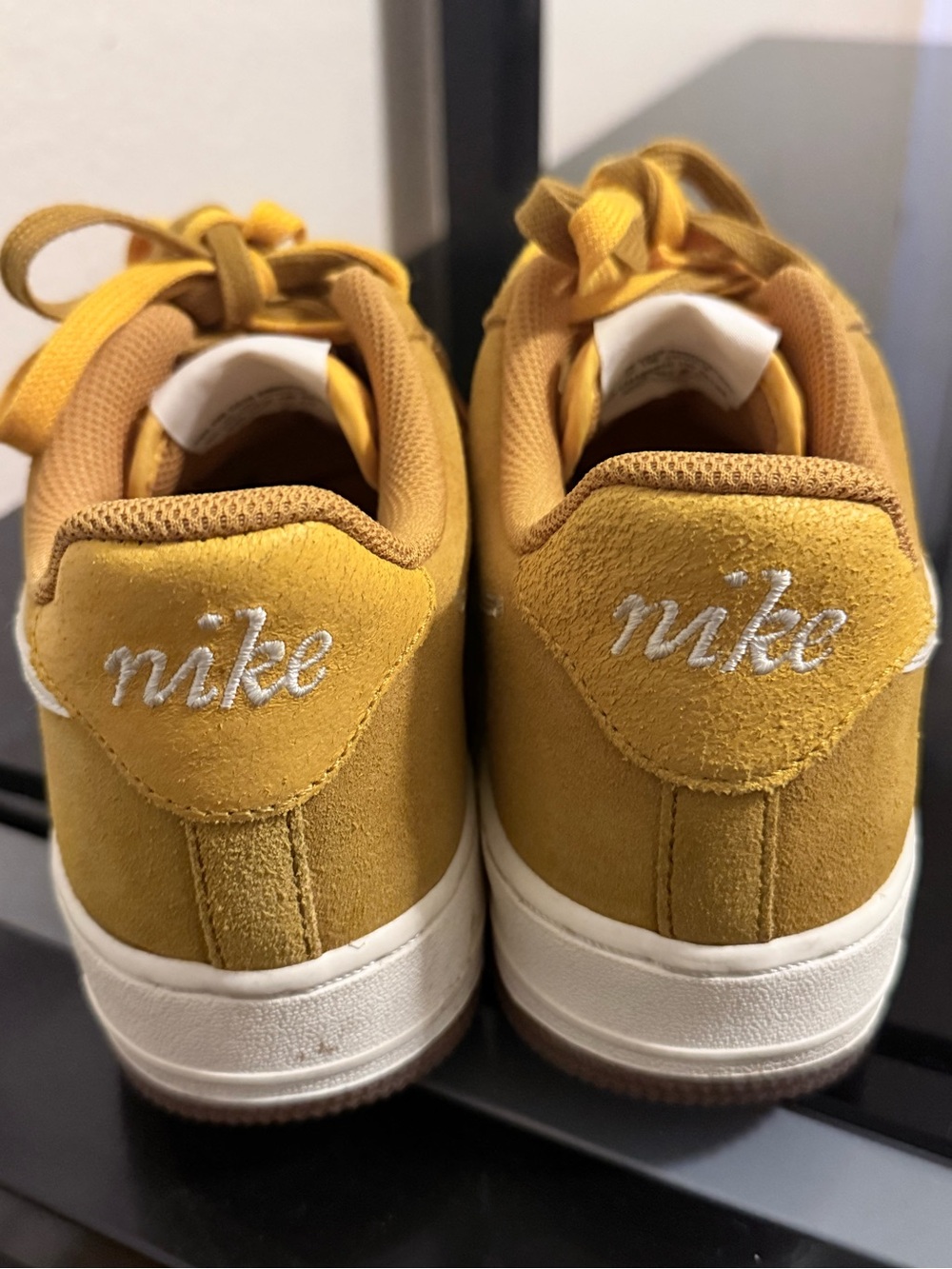 Nike Air Yellow Suede Low-Top Sneakers - Picture 5 of 8